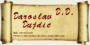 Daroslav Dujdić vizit kartica